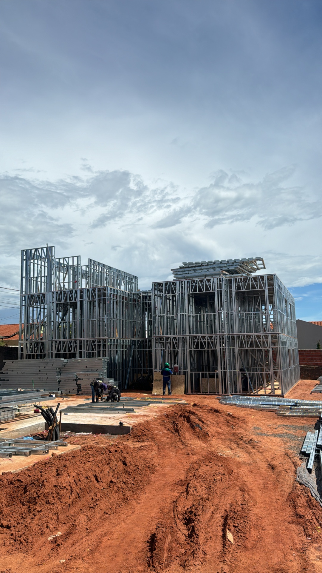 Obra em Steel Frame da Métril